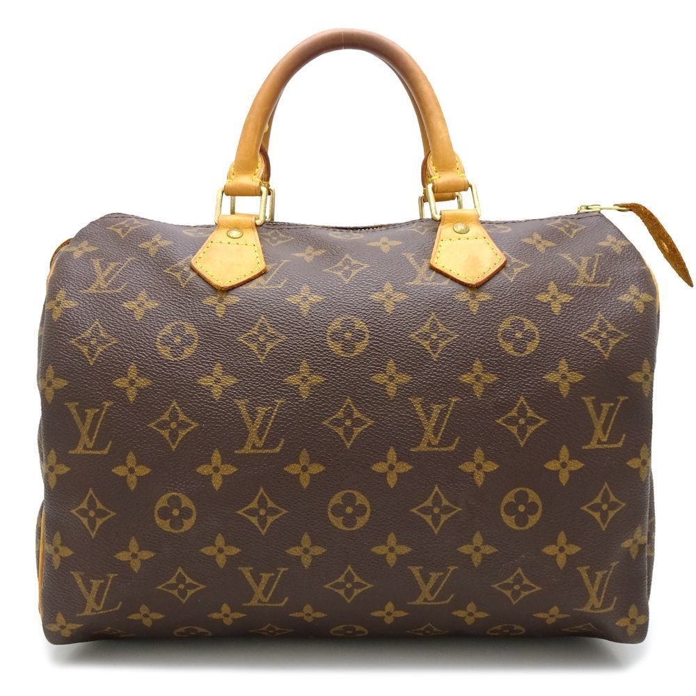 Louis Vuitton Monogram Speedy 30 Handbag Brown